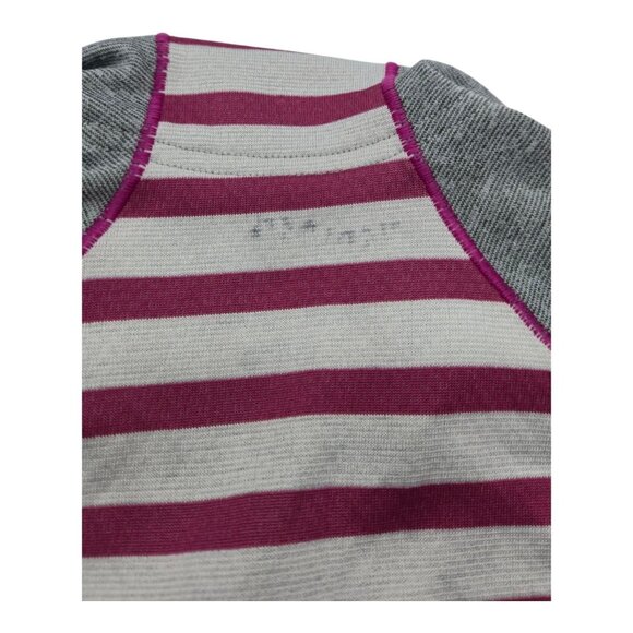 Patagonia Shirt Women S Capilene 3 Midweight Striped Pink Gray Gorpcore Camping - Picture 3 of 7